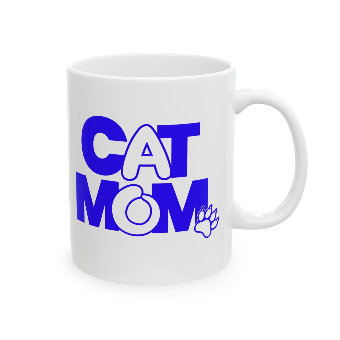 Cat mom blue Mug