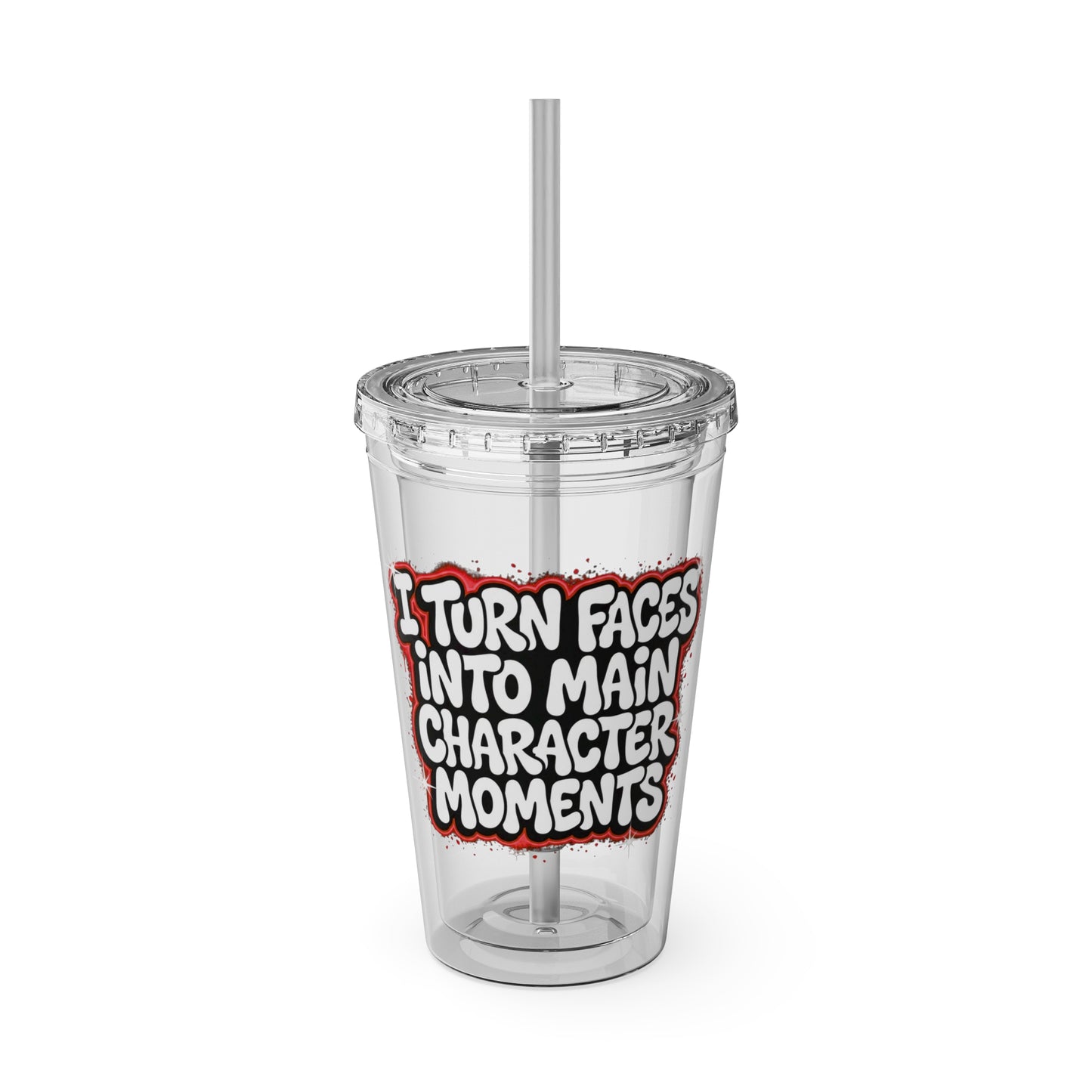 I turn faces into main character moments Insulated Cup