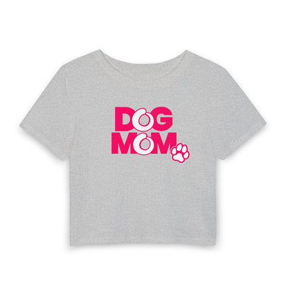 Dog mom pink Crop Tee