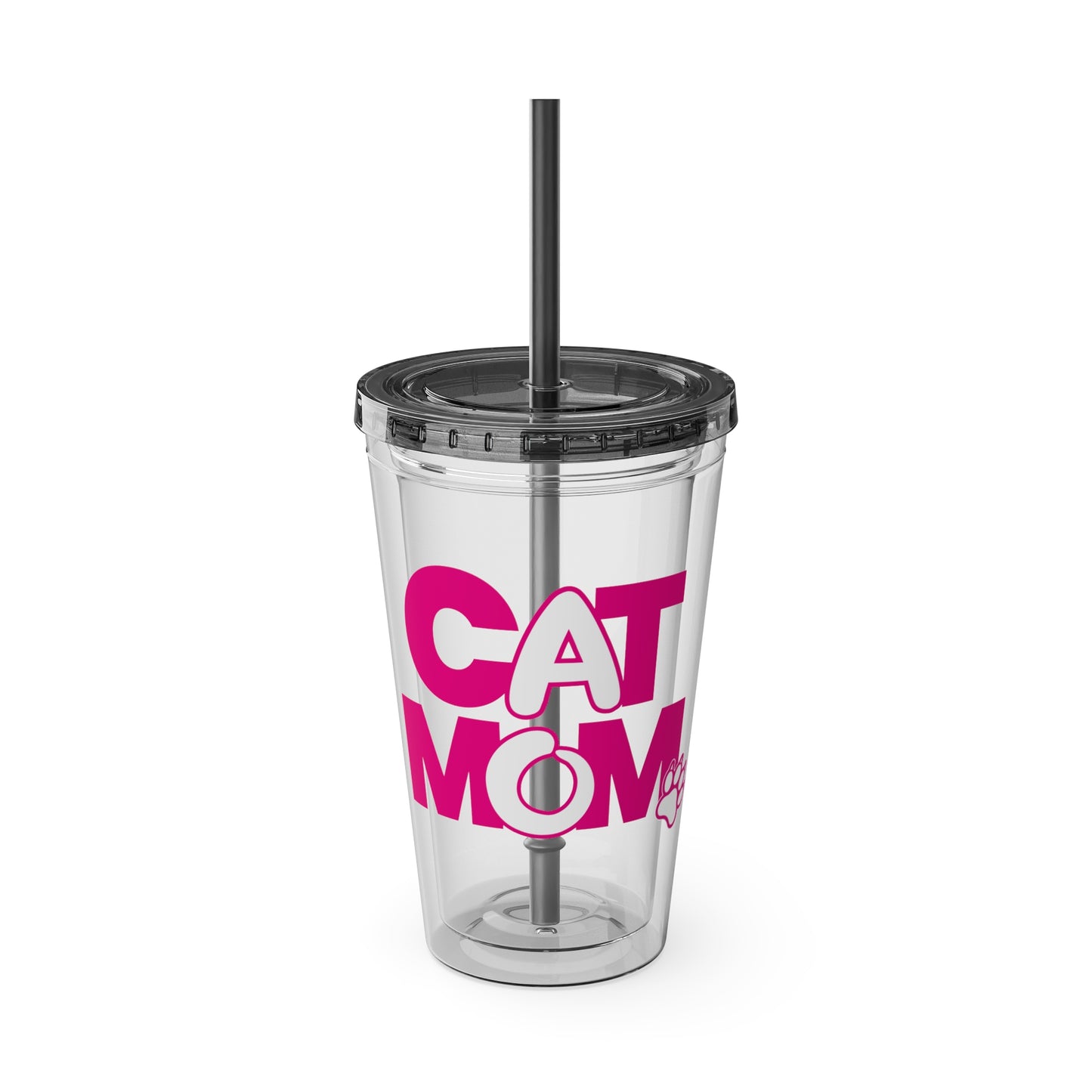 Cat mom pink Insulated Cup