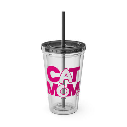 Cat mom pink Insulated Cup