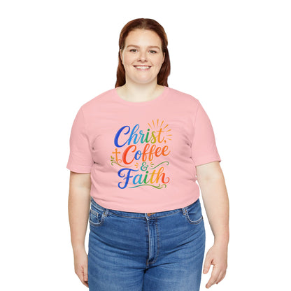 Christ, coffee and faith T-shirt