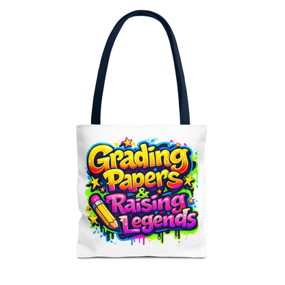 Grading papers & raising legends Tote Bag