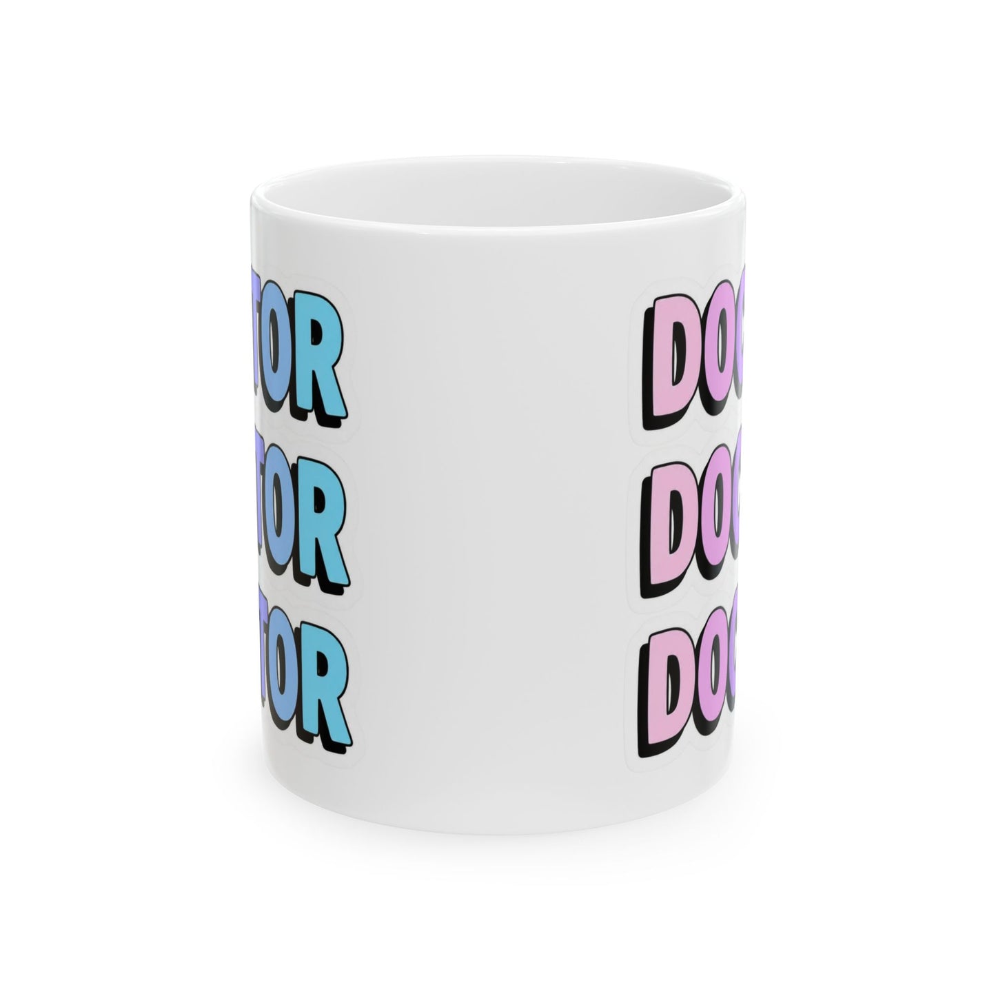 DOCTOR faux sticker Mug
