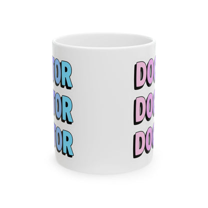 DOCTOR faux sticker Mug