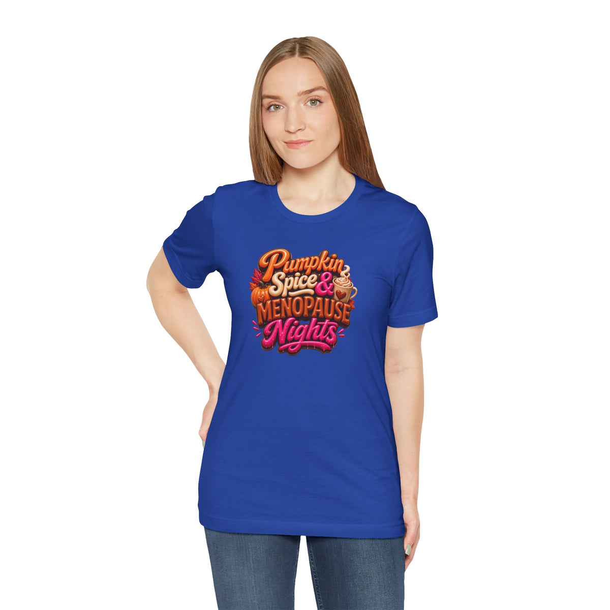 Pumpkin spice & menopause nights T-shirt
