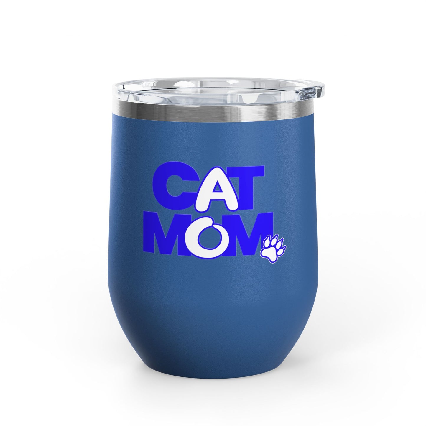Cat mom blue Tumbler