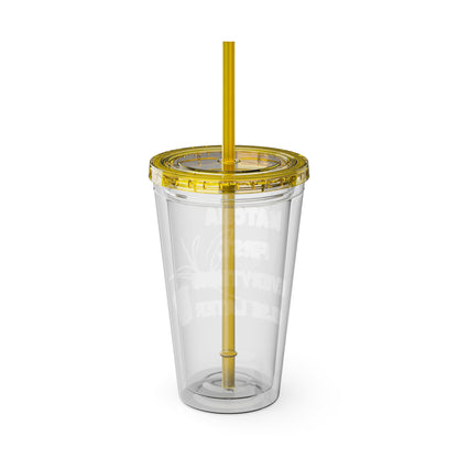 Matcha First Everything Else Later Clear Insulated Cup