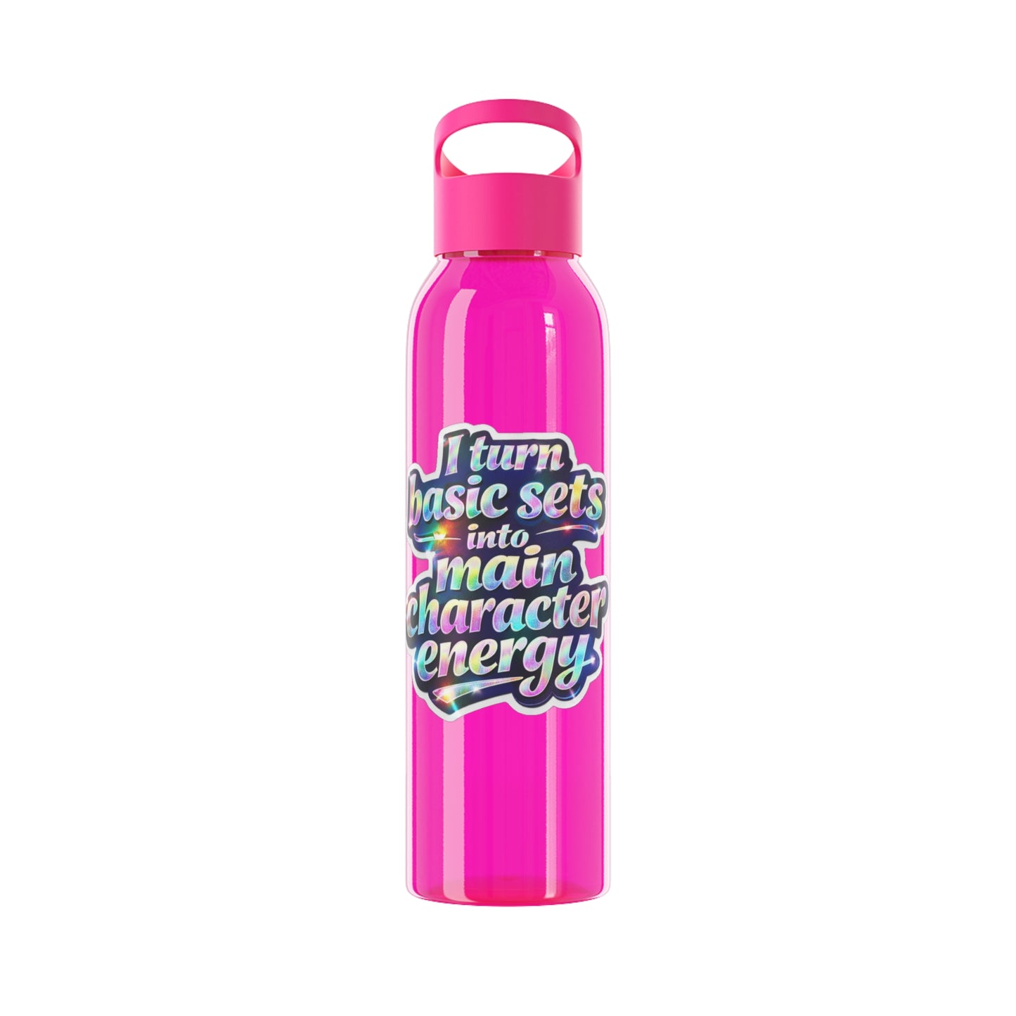 I turn basic sets into main character energy Water Bottle