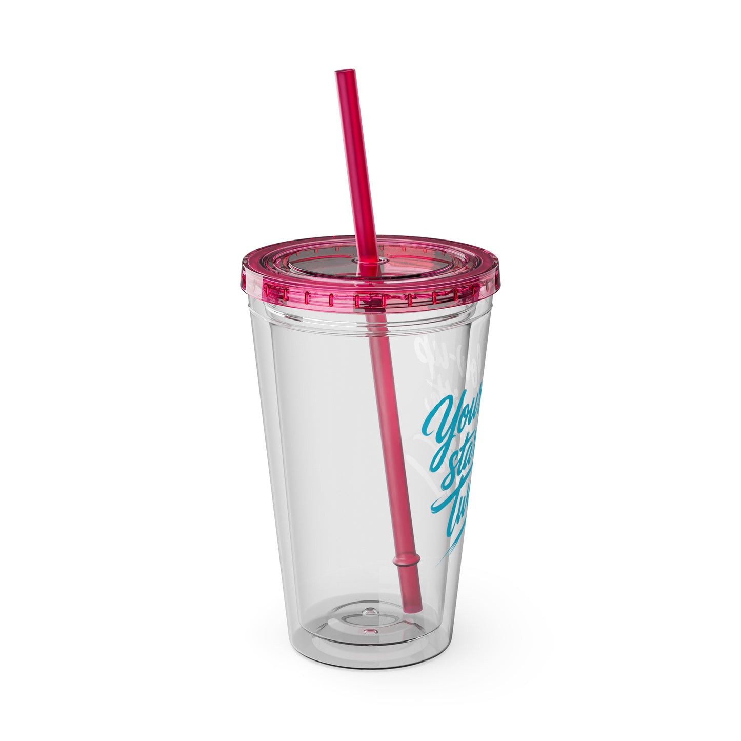 Your glow up starts with my tweezers Clear Insulated Cup