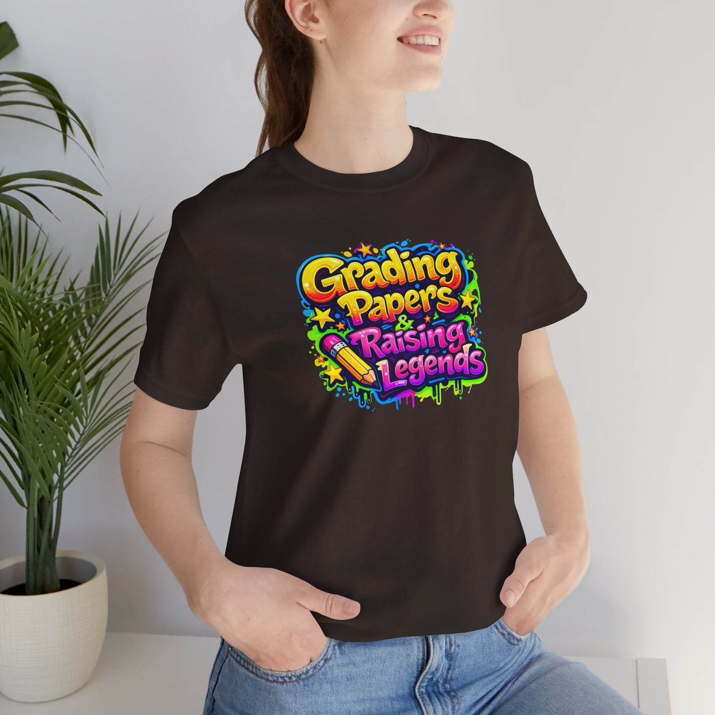 Grading papers & raising legends T-shirt