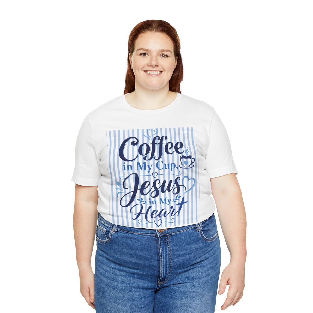 Coffee in my cup, Jesus in my heart T-shirt
