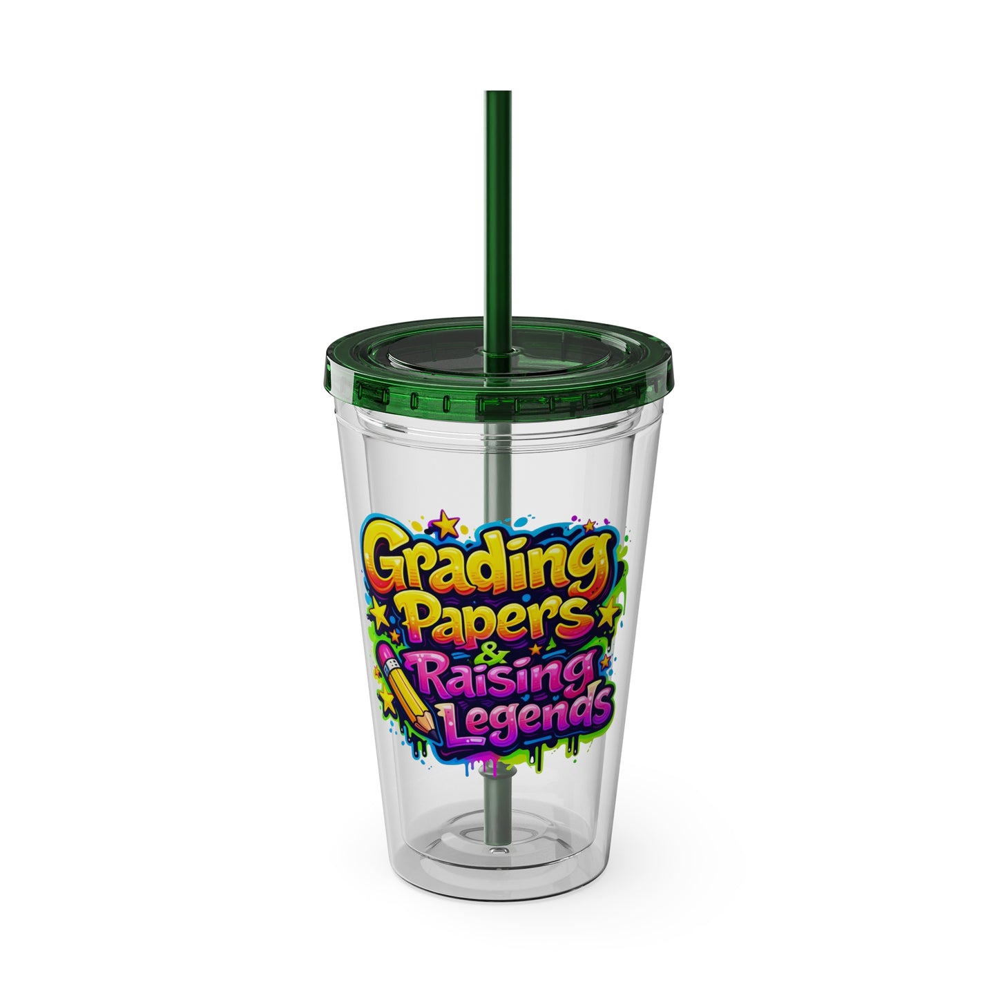 Grading papers & raising legends Clear Insulated Cup