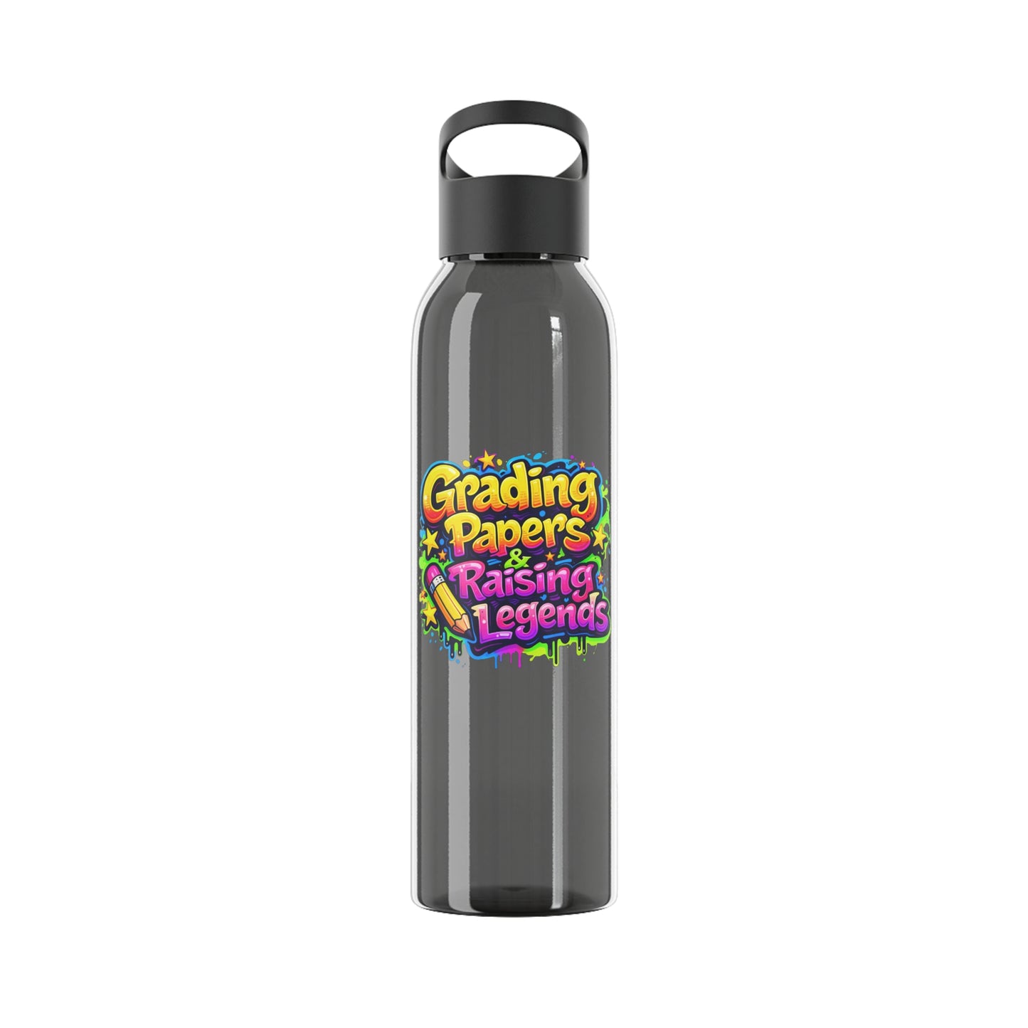 Grading papers & raising legends Water Bottle