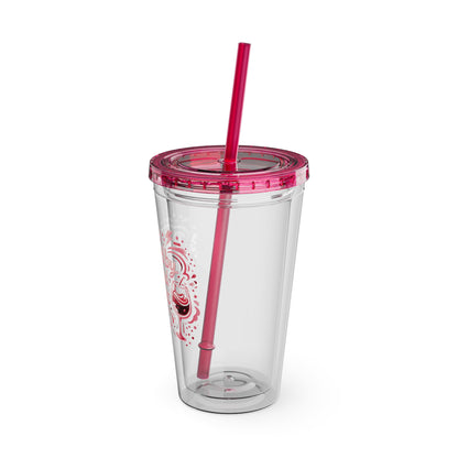 Powered by wine and bad decisions Clear Insulated Cup
