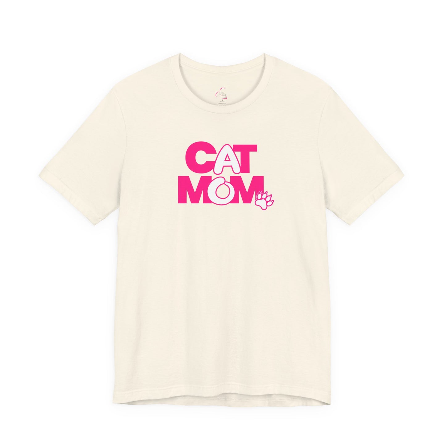 Cat mom pink T-shirt