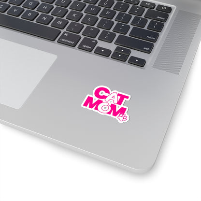 Cat mom pink  Sticker