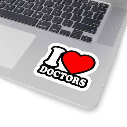 I love doctors faux Sticker