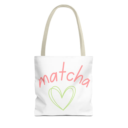 Matcha Heart Tote Bag
