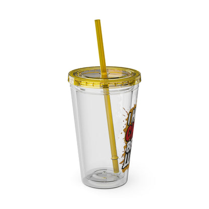 I handle chaos before lunch Clear Insulated Cup