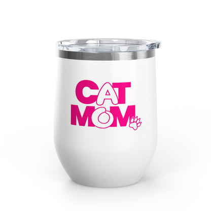 Cat mom pink Tumbler