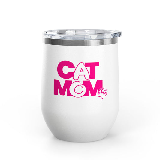 Cat mom pink Tumbler