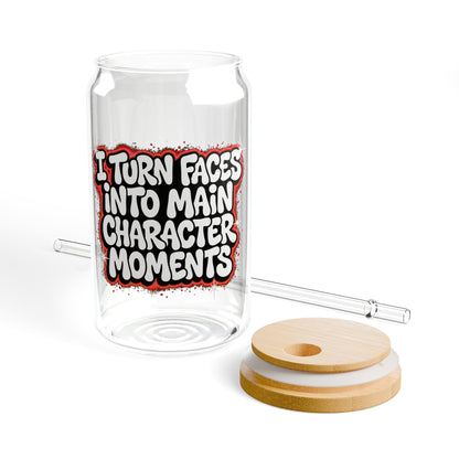I turn faces into main character moments Sipper Glass