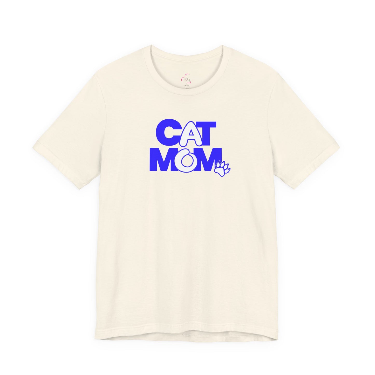 Cat mom blue T-shirt