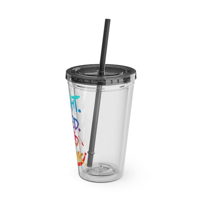 I taught. I tried. I need a drink Clear Insulated Cup