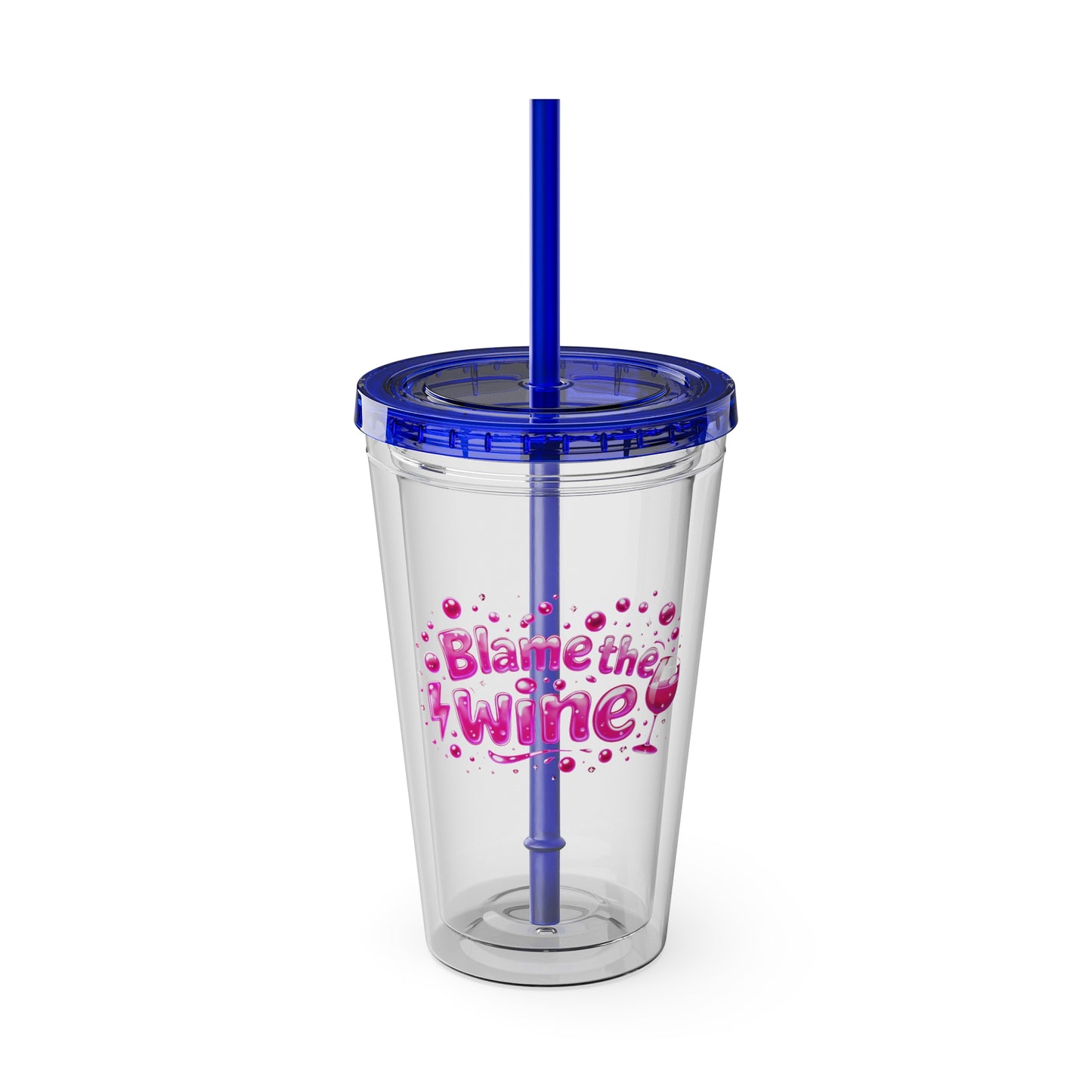 Blame the wine Clear Insulated Cup