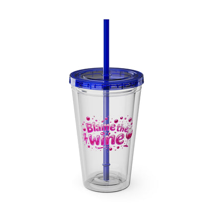 Blame the wine Clear Insulated Cup