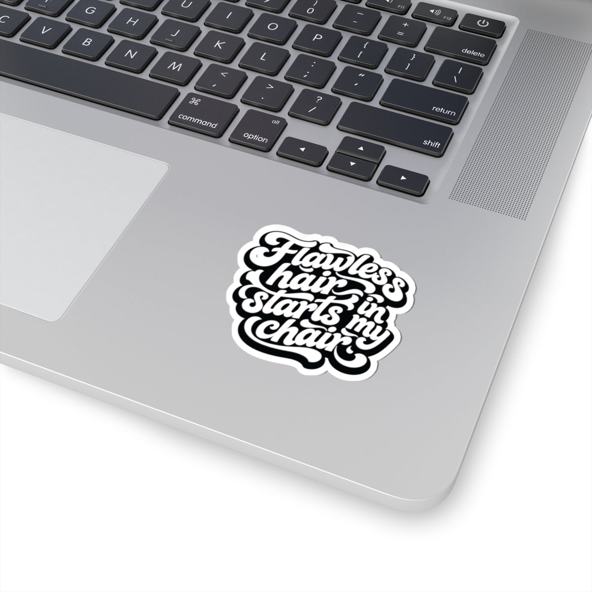Flawless hair starts in my chair Sticker
