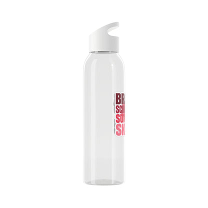 Brains, scrubs and surgical skills pink Water Bottle