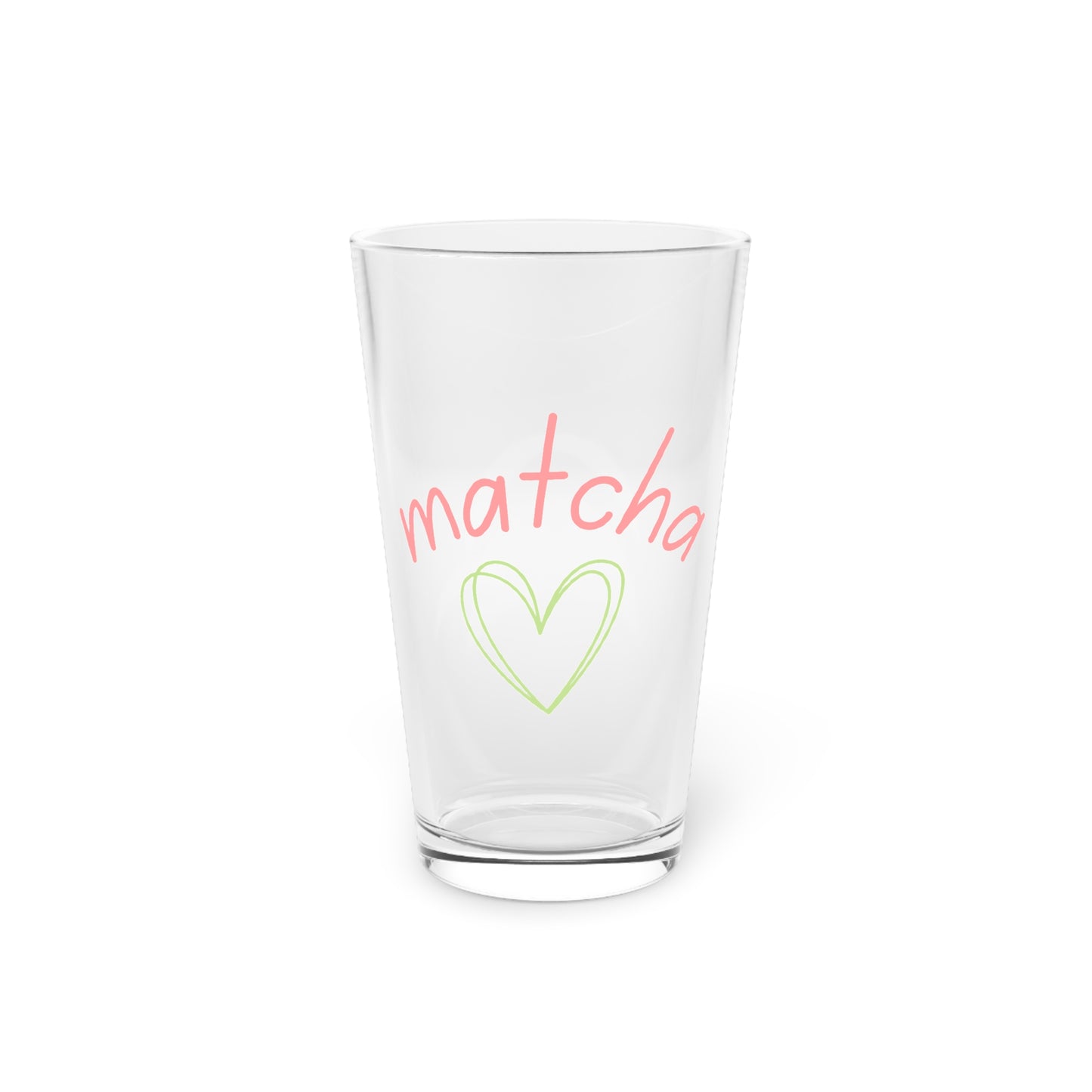 Matcha Heart Beer Glass