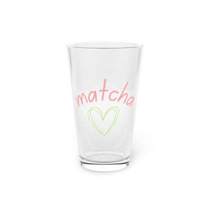 Matcha Heart Beer Glass