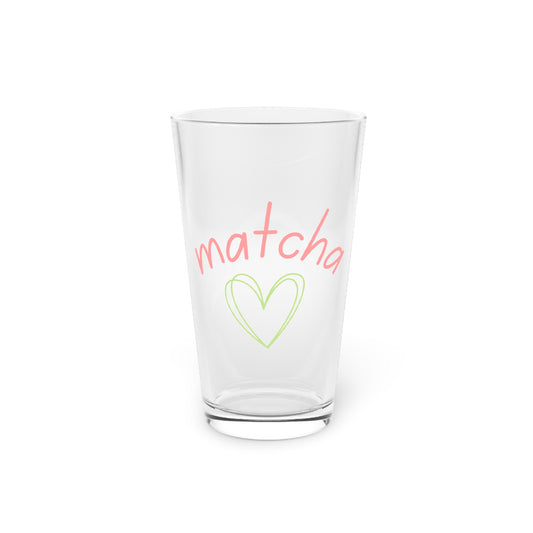 Matcha Heart Beer Glass
