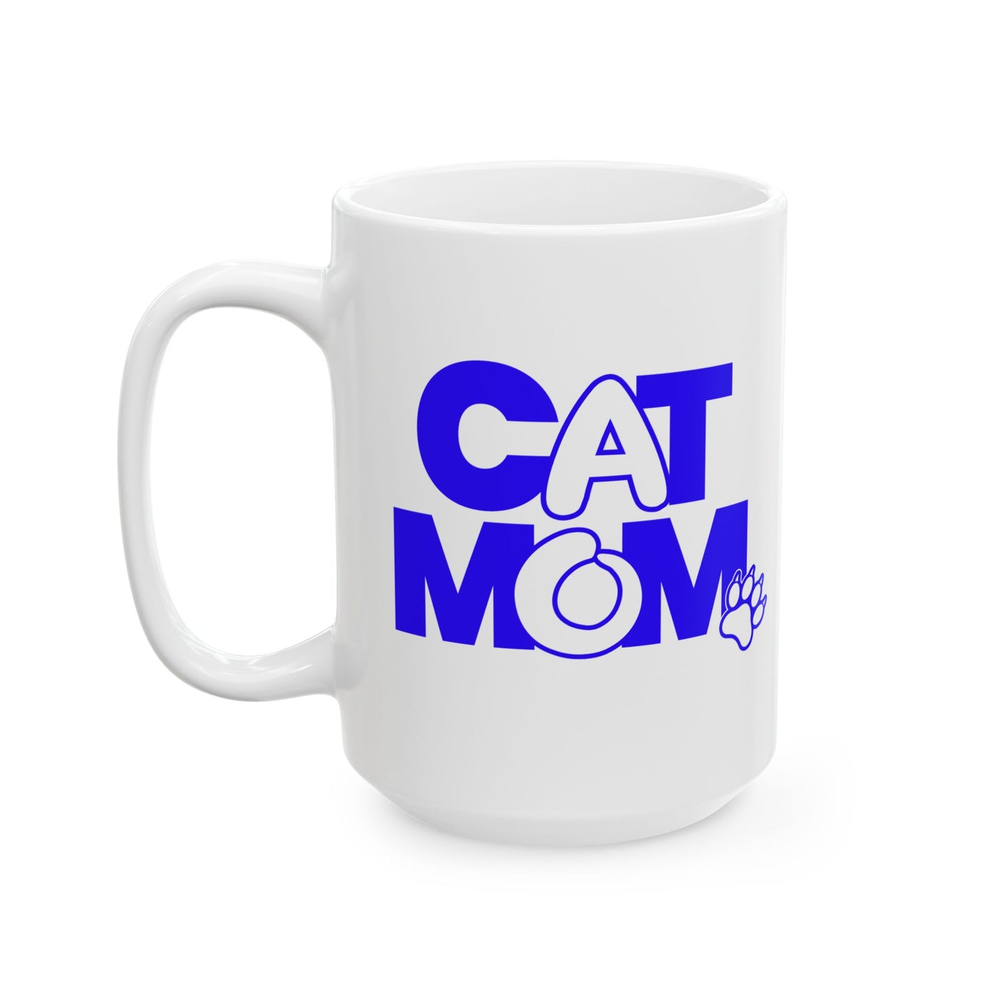 Cat mom blue Mug