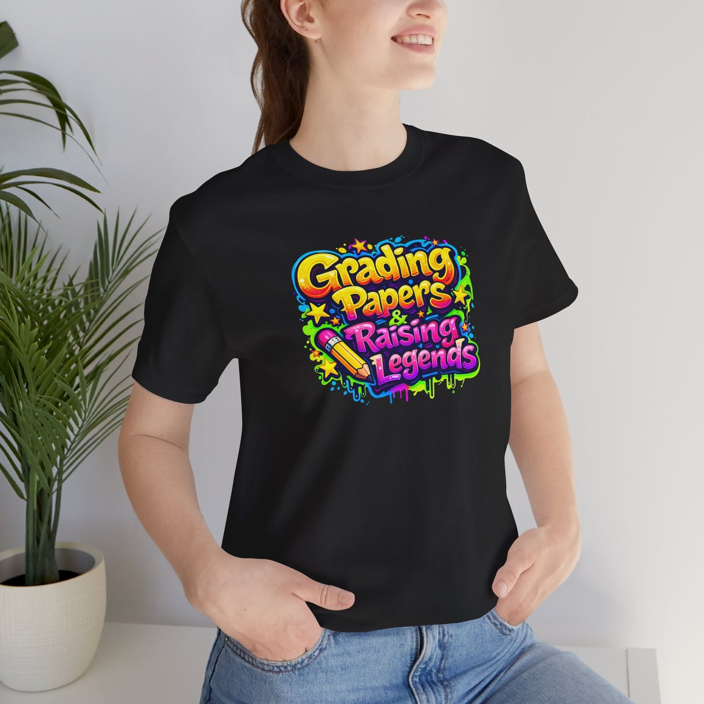 Grading papers & raising legends T-shirt