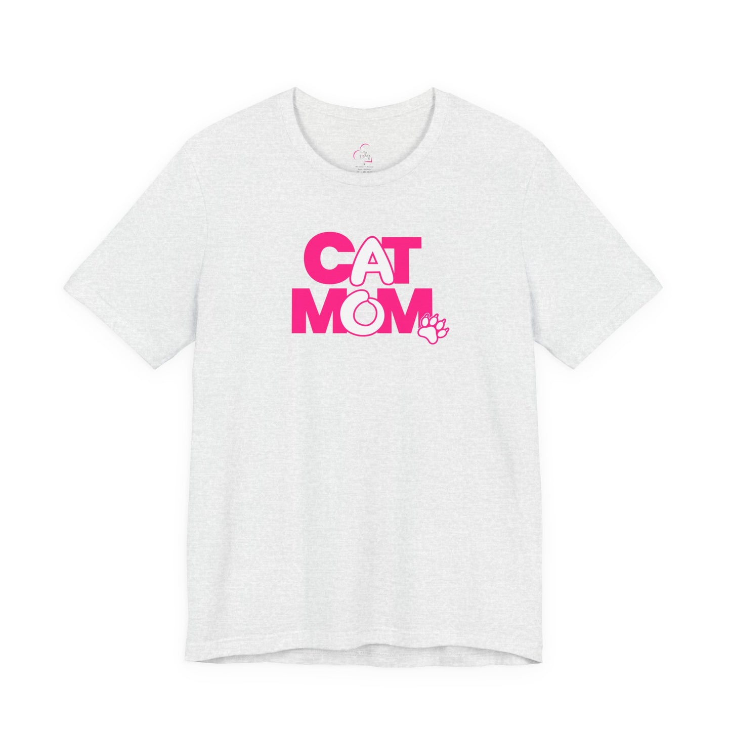 Cat mom pink T-shirt