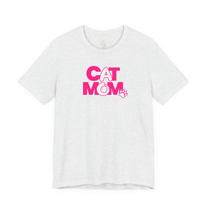 Cat mom pink T-shirt