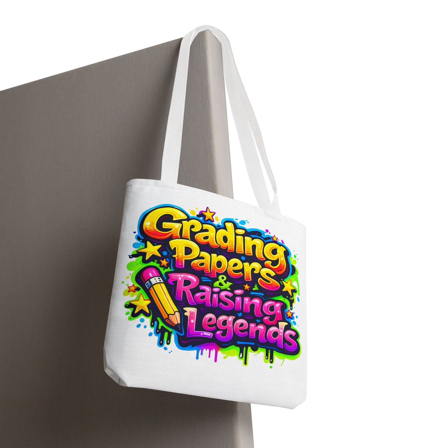 Grading papers & raising legends Tote Bag