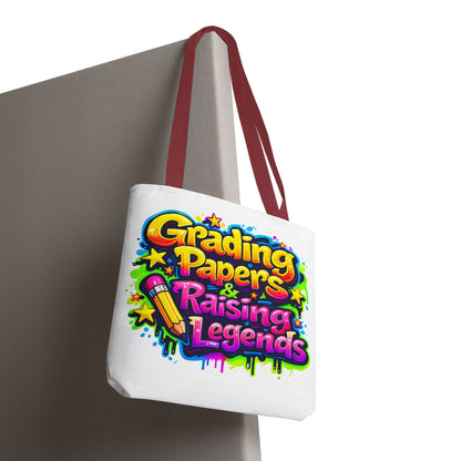 Grading papers & raising legends Tote Bag