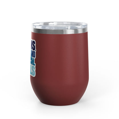 Brains, scrubs and surgical skills blue Tumbler