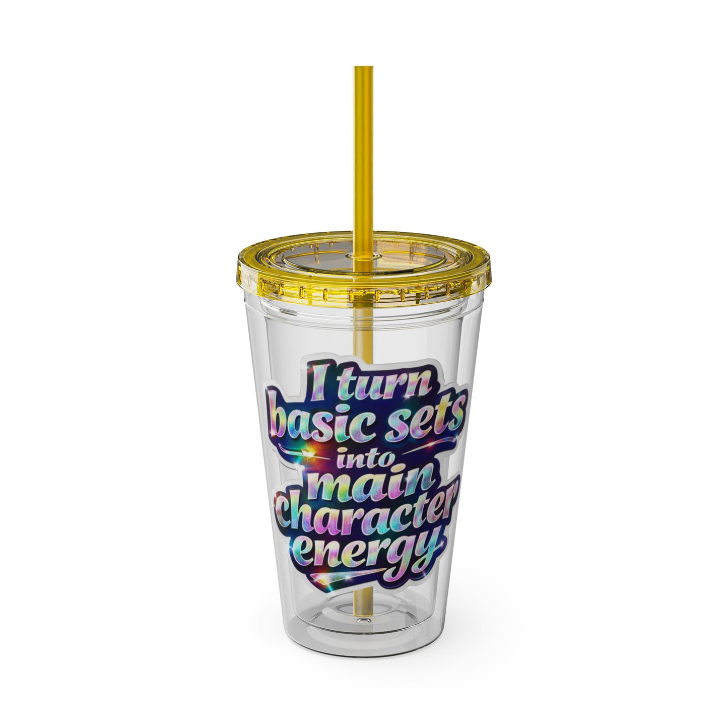 I turn basic sets into main character energy Clear Insulated Cup