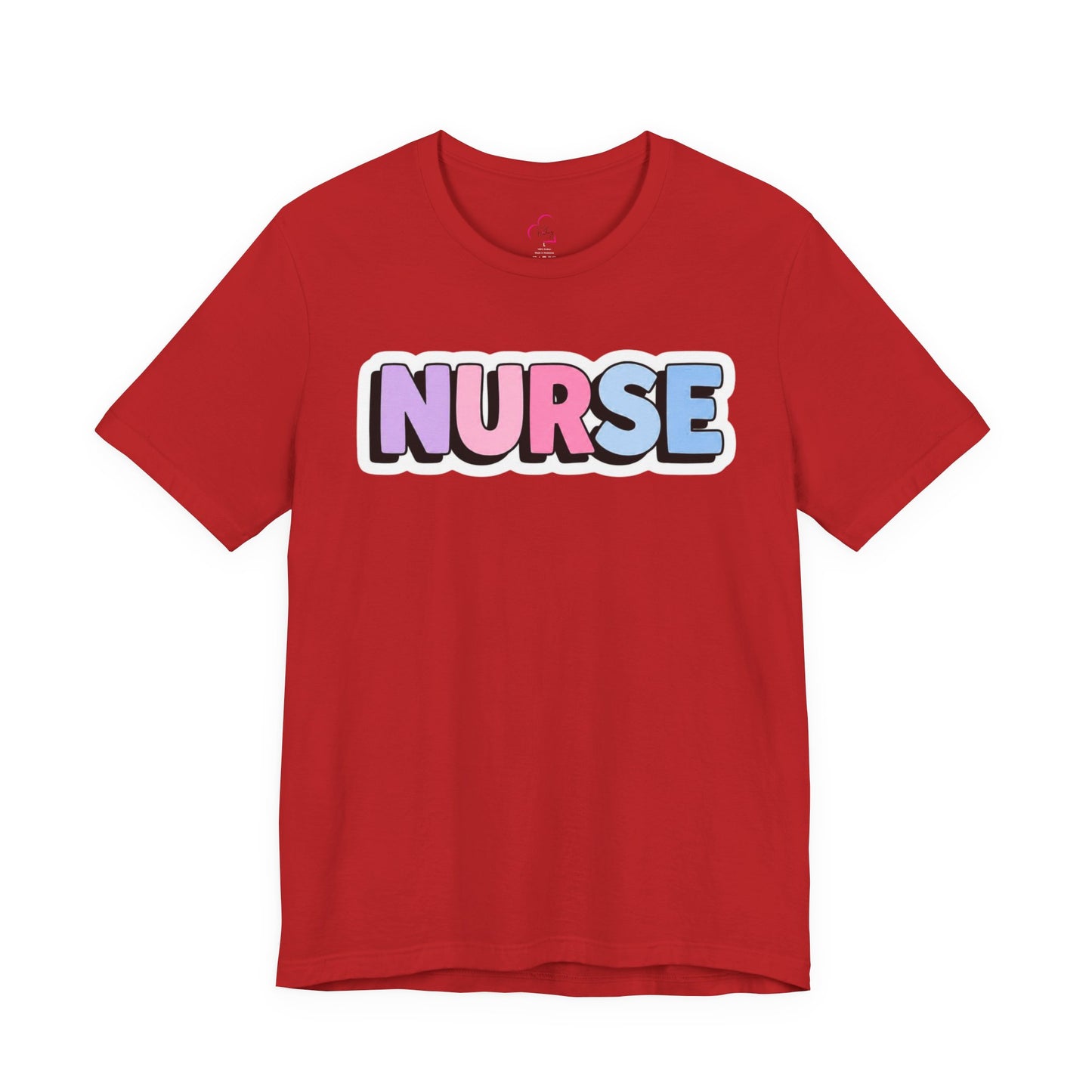 NURSE faux sticker T-shirt