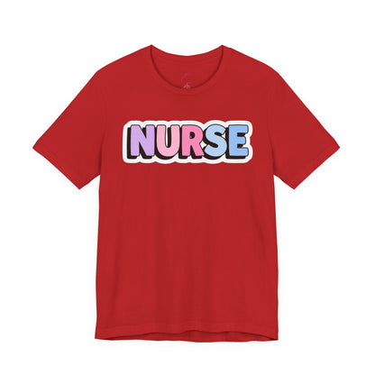 NURSE faux sticker T-shirt