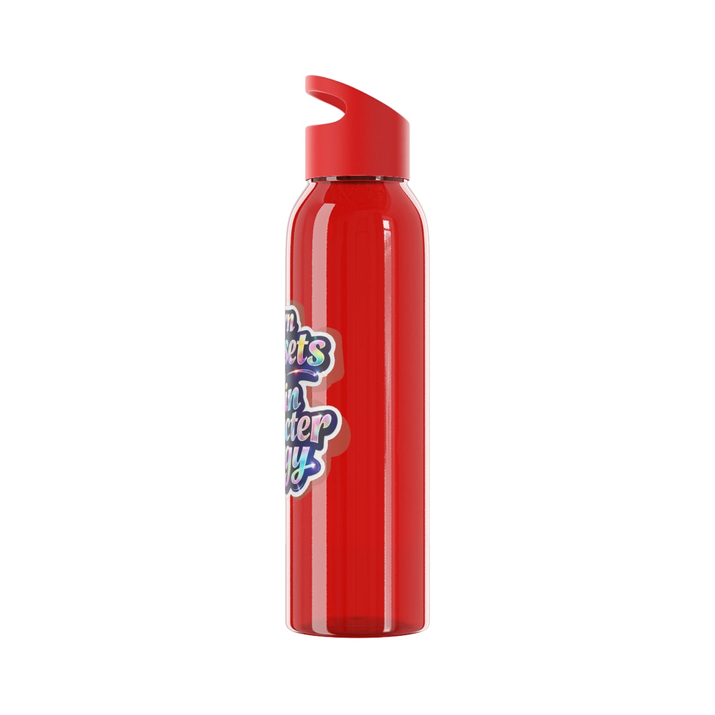 I turn basic sets into main character energy Water Bottle