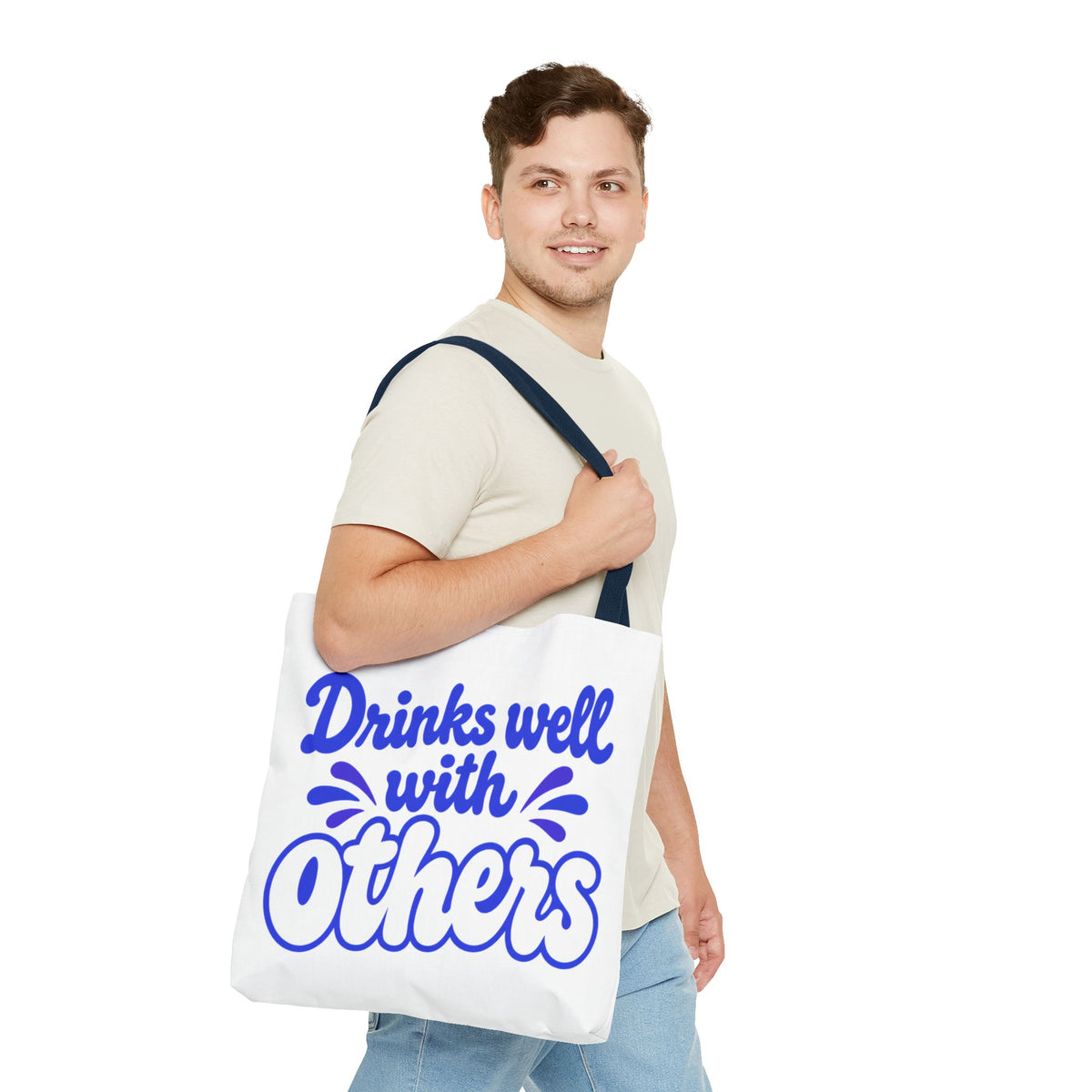 Drinks well with others Tote Bag