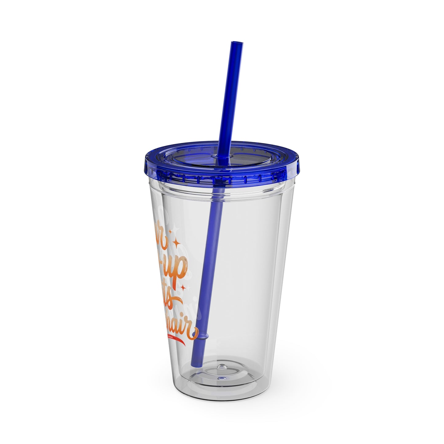 Your glow up starts in my chair Clear Insulated Cup