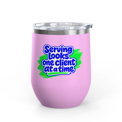 Serving looks one client at a time Tumbler